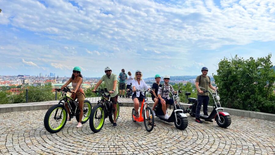 Prague: City Viewpoints Tour by Electric Fat Bike - The narrowest alley and the riverfront monuments