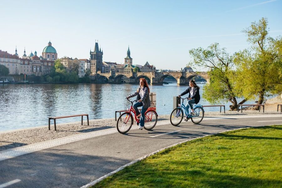 Prague: Complete Bike Tour - Old Town Square gives you the quick Prague orientation