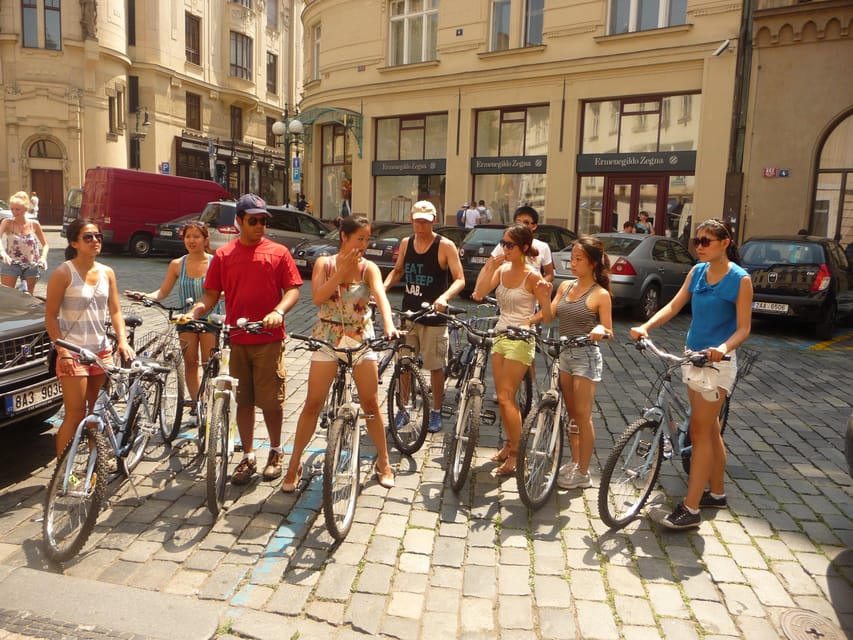 Prague E-Bike City Ride tour : 2hrs - The riverfront and National Theater connect the route