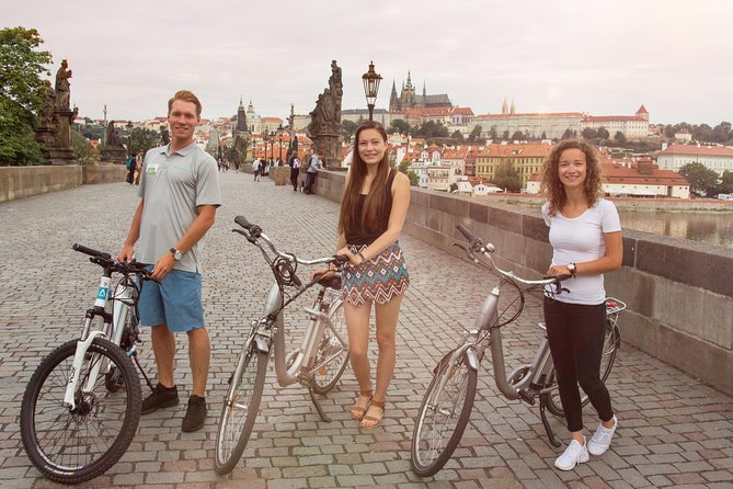 Prague E-Bike City Tour with A Local Guide - Charles Bridge from the opposite side