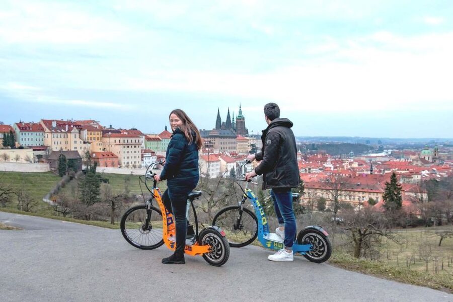 Prague: E-Bike/E-Scooter Viewpoint Tour - The Jewish Quarter and the right bank