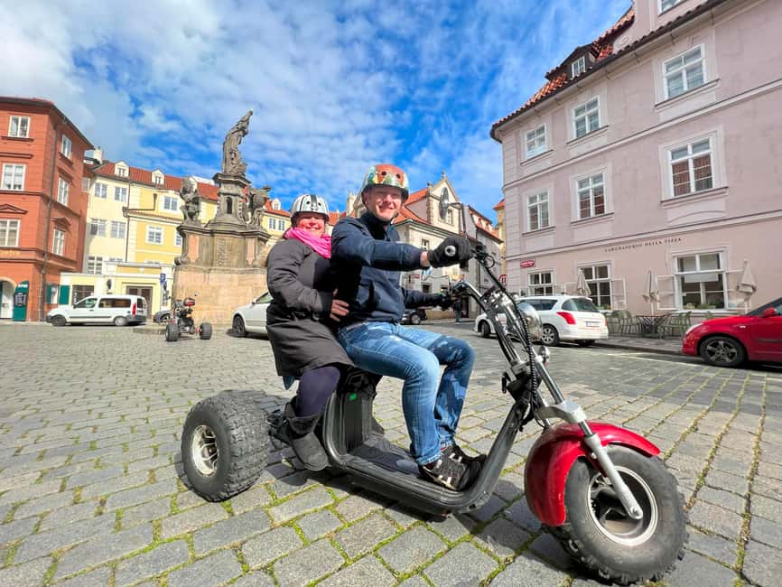 Prague: Monster Bike Trike Tour Euro Segway Experience - Charles Bridge, the Kafka Museum, and Park Cihelna