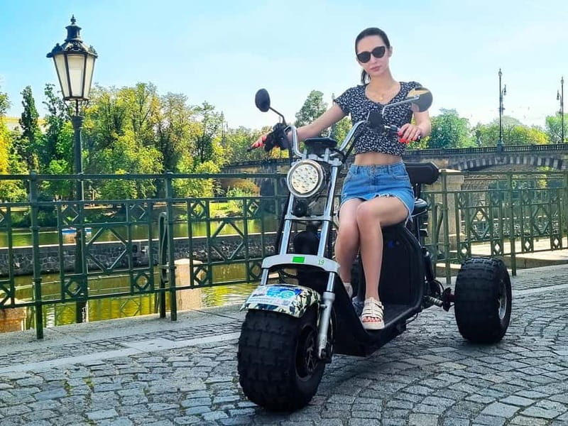 Prague: Panoramic Viewpoints Guided Electric Tricycle Tour - Starting at the Japan Embassy in Lesser Town