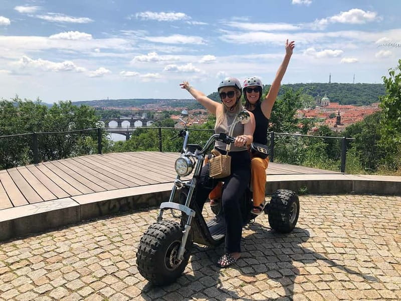 Prague: Panoramic Viewpoints Guided Electric Tricycle Tour - John Lennon Wall, Kampa Island, and Čertovka