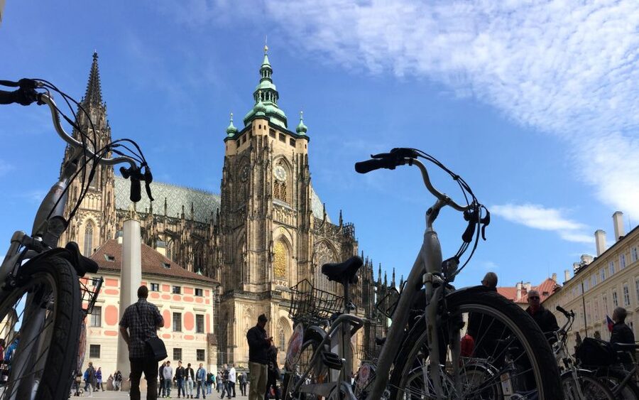 Prague: Stunning Viewpoints, Castle, City & Park Bike Tour - The Royal Gardens and Prague Castle
