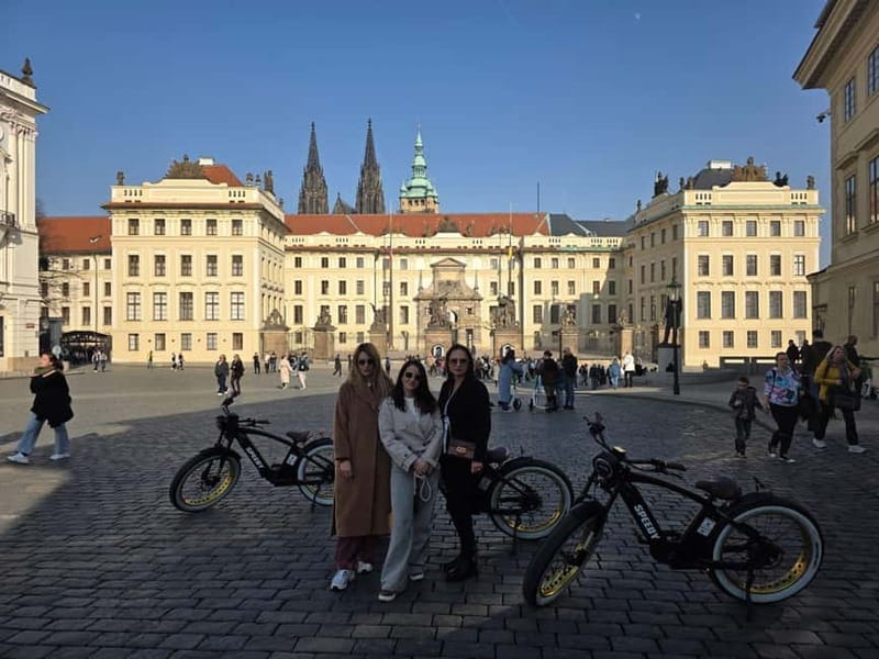 Prague Viewpoints & Historical Ebike Tour - John Lennon Wall and the riverfront sights