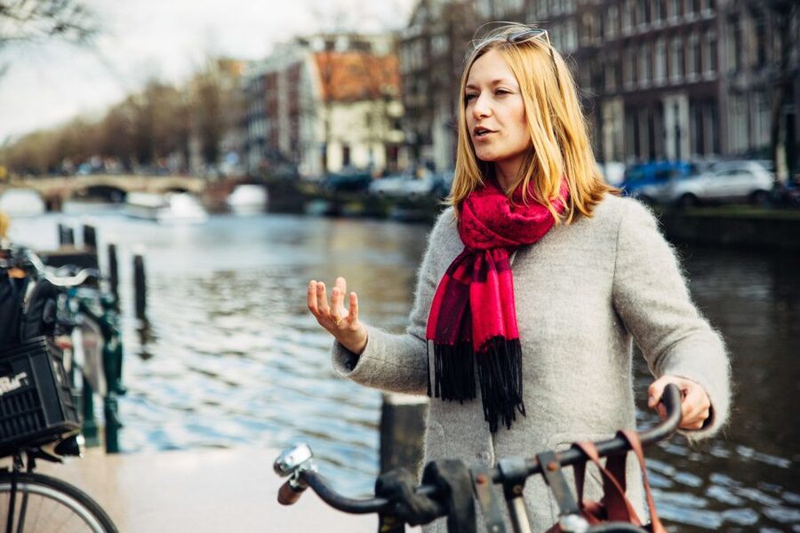Private Amsterdam Bike Tour with a Local - West-Indisch Huis and the route toward Jordaan