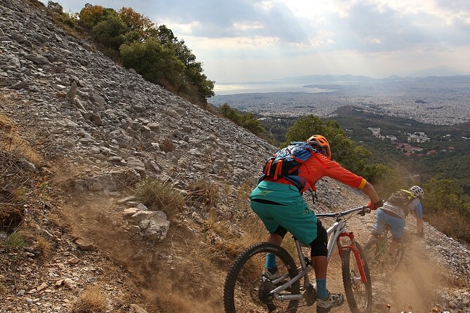 Private Mountain Bike,Trail Ride Tour of Mount Ymittos, Athens. - The guide makes the difference