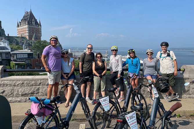 Quebec City: Electric Bike Tour - A short pause at the Joan of Arc Garden