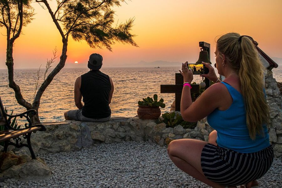 Rhodes: E-bike Highlights Sunset or Morning Photo Tour - Monte Smith and the wide view over Rhodes