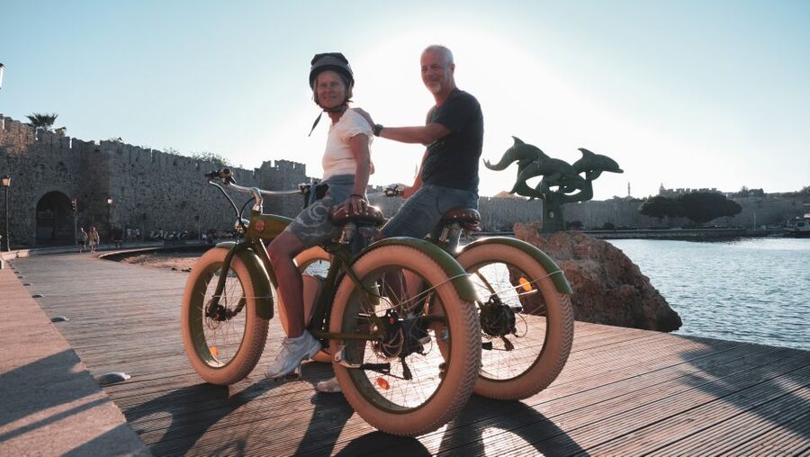 Rhodes: eBike Highlights Tour w/ Personal Photographer - Mandraki Harbour and the Colossus story