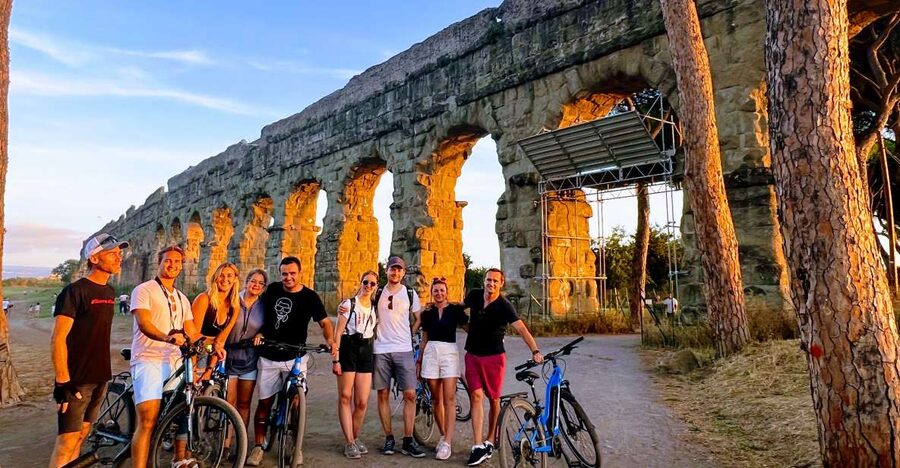 Rome: Appian Way & Catacomb Sunset E-bike Tour with Aperitif - What makes this Rome bike tour special