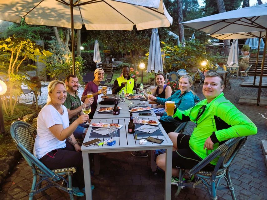 Rome: Appian Way & Catacomb Sunset E-bike Tour with Aperitif - An open-air Italian aperitif