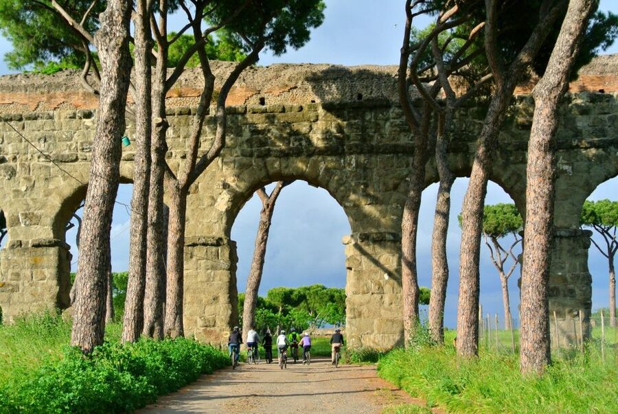 Rome: Appian Way, Catacombs & Roman Aqueducts Top EBike Tour - Circus of Maxentius and the tomb of Cecilia Metella