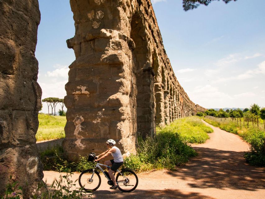 Rome: Appian Way, Catacombs & Roman Aqueducts Top EBike Tour - Returning through Caffarella Valley