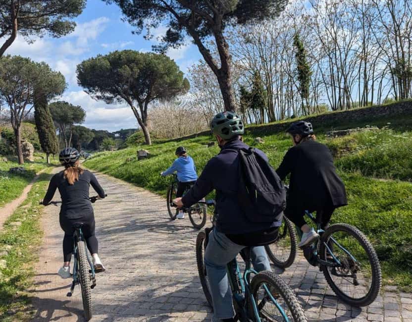 Rome: Appian Way E-Bike tour & Ancient Underground Labyrinth - Two hours along the ancient Appian Way