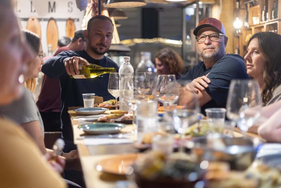 Rome by Night: E-bike Small Group Tour -Food & Wine (Option) - The food and wine pause near Saint Peter’s