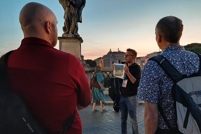 Rome by Night E-Bike Tour with Pizza Option - Castel Sant’Angelo after sunset