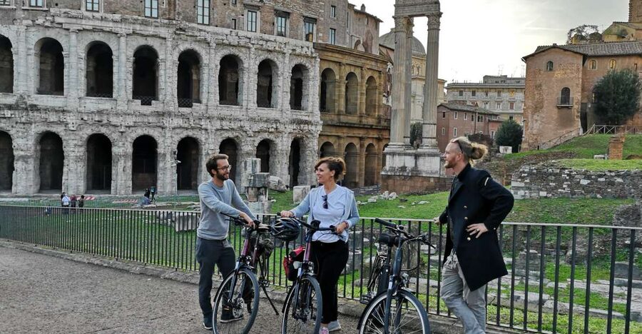 Rome By Night: Small Group E-Bike Tour - Trevi Fountain brings the evening energy