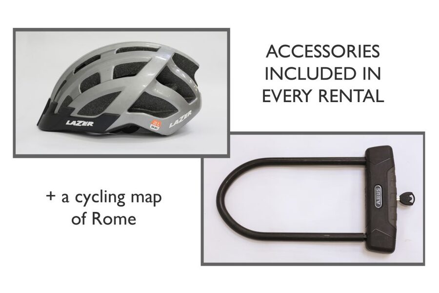 Rome: E-Bike Rental with Helmet and U-Lock - Starting at Via Labicana 49
