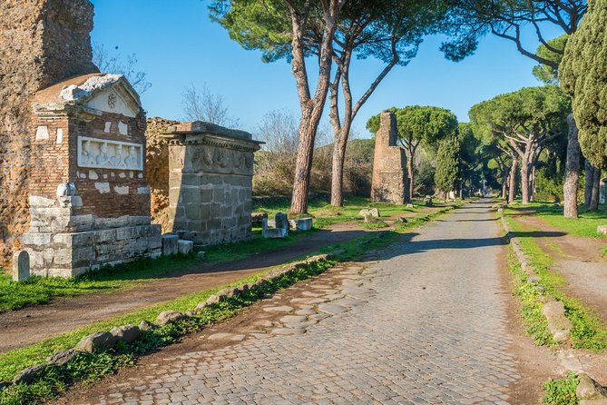 Rome E-Bike Small Group Tour of the Appian Way with Private Option - The Baths of Caracalla show imperial Rome at full scale