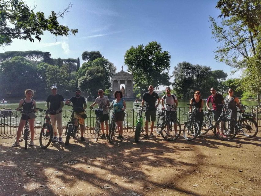 Rome: Villa Borghese E-Bike Tour (Small Group or Private) - Fountain of the Seahorses and Piazza di Siena