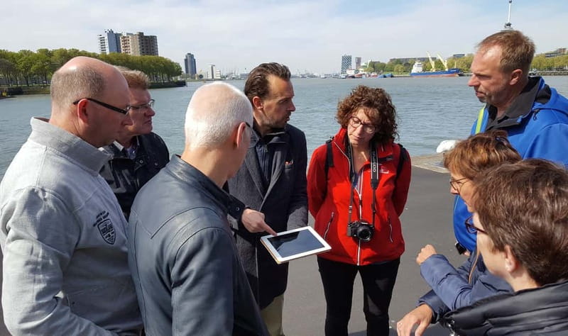 Rotterdam: City Highlights Guided Bike Tour - City hall, modern Rotterdam, and the route between sights