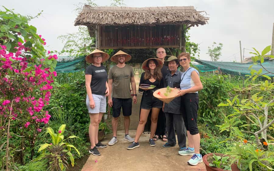 Rural Cycle, Market Tour, Basket Boat & Organic Farm Cooking - Key points at a glance