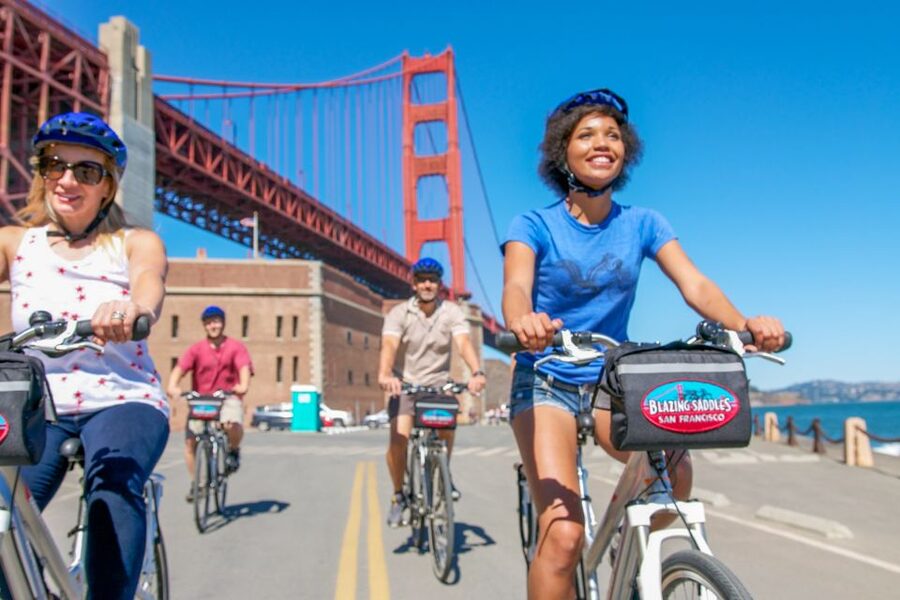 San Francisco: Exclusive Bike, Beer, and Boat Tour - The downhill route into Sausalito