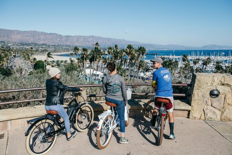 Santa Barbara: Electric Bike City Tour - From Cal Coast Adventures to the waterfront
