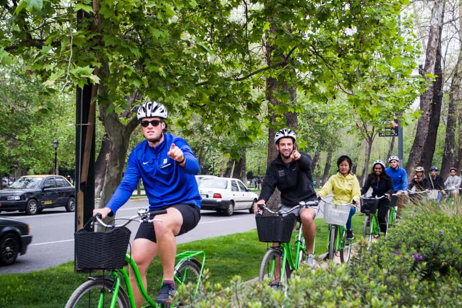 Santiago: Highlights, Parks and Politics Bike Tour - Forestal Park: A Softer Introduction to Santiago