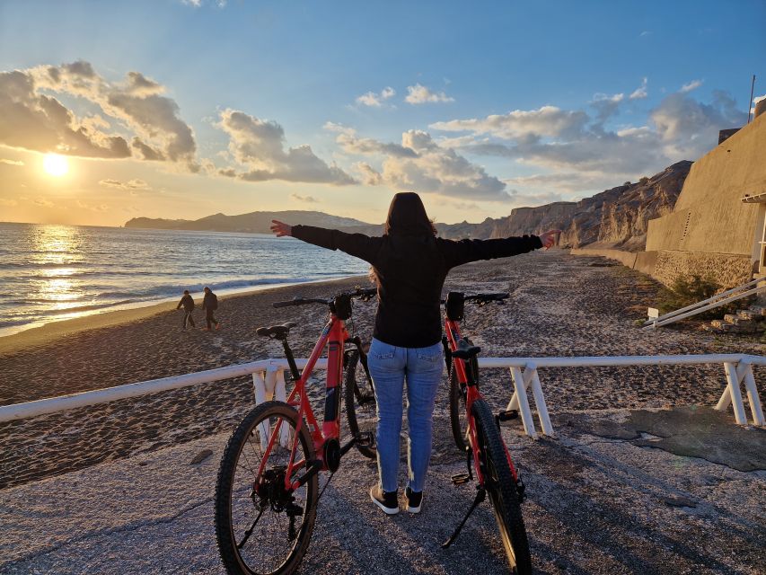 Santorini: E-Bike Sunset Tour Experience - Vlychada and the south coast