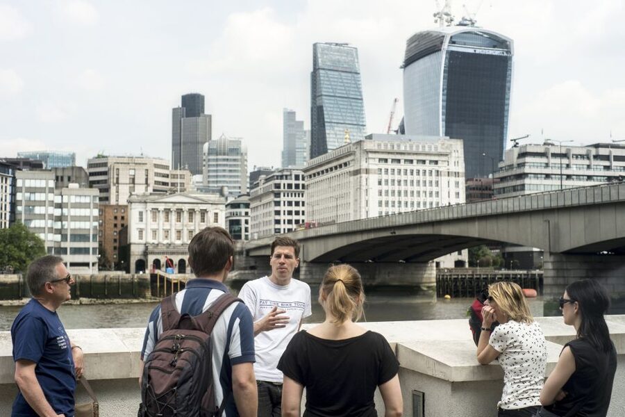 Secrets of London Bike Tour: Thames, Tower Bridge & Market - Tower of London, Tower Bridge, and the Shard