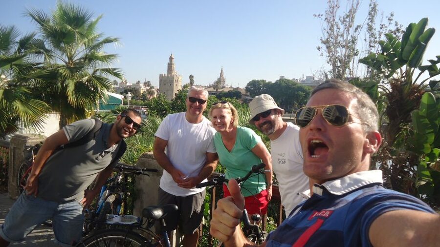 Seville: Highlights City Bike Tour - Maria Luisa Park, with shade and breathing room