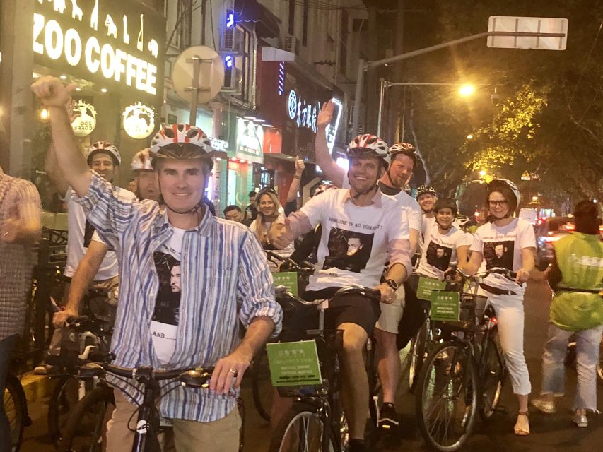 Shanghai Charming Night Small Group Bike Tour - People’s Square and Nanjing Road after dark