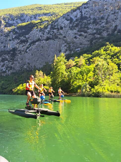 Split/Omiš: Cetina River Water Bike Safari - Photos, drinks, and the local welcome