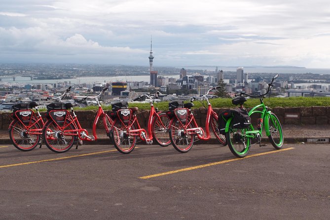 The Classic: our most popular electric bike tour of Auckland's Highlights - Harbor Bridge, Wynyard Quarter, and the Pink Path