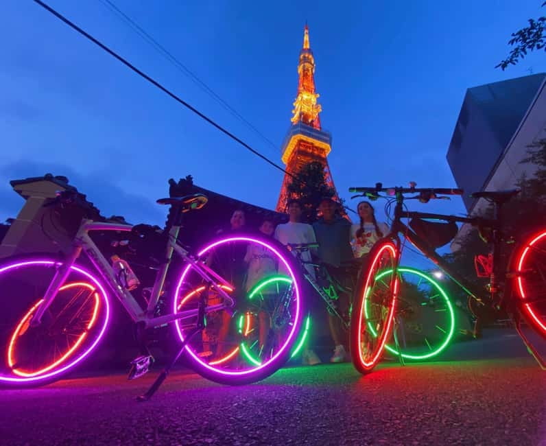 Tokyo: 2-Hour Night Bike Tour of the City's Hidden Gems - Roppongis glass towers and modern glow
