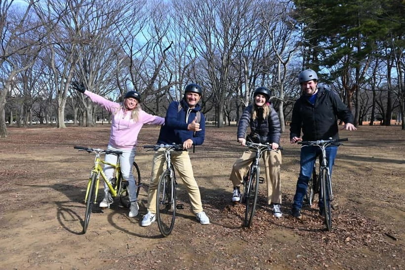Tokyo Bike Tour: Shibuya, Harajuku & Hidden Gems - Quiet lanes and the first scenic stop