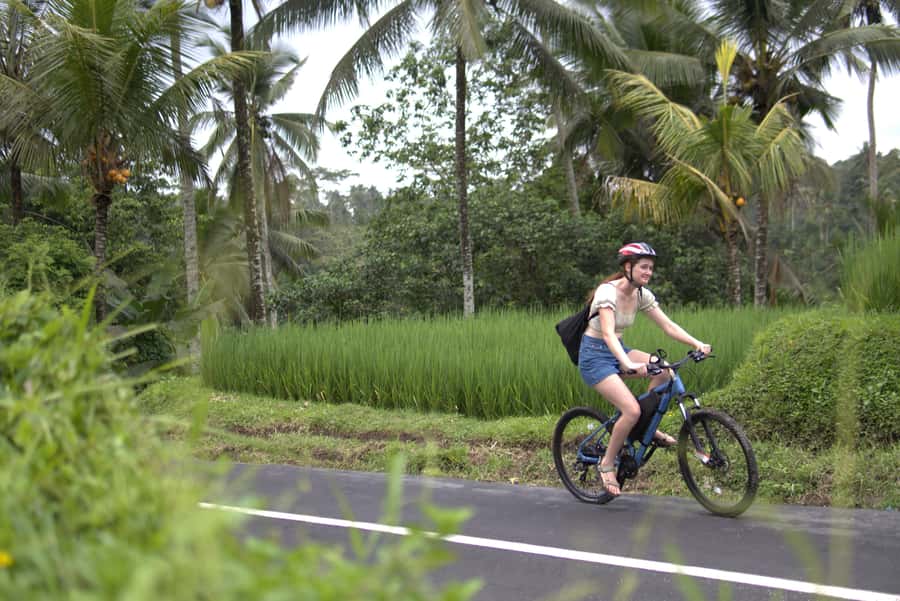 Ubud: E-Bike Tour with Rice Terrace and Village Visit - Temples, ceremonies, and a closer look at local customs