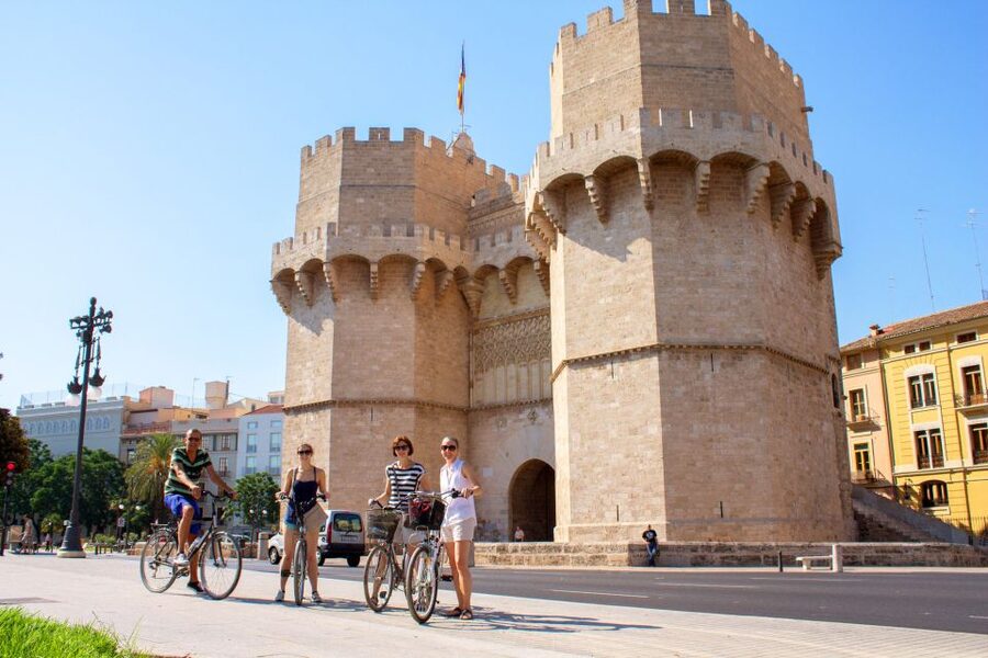 Valencia Bike Tour - Serranos Towers and the medieval city edge